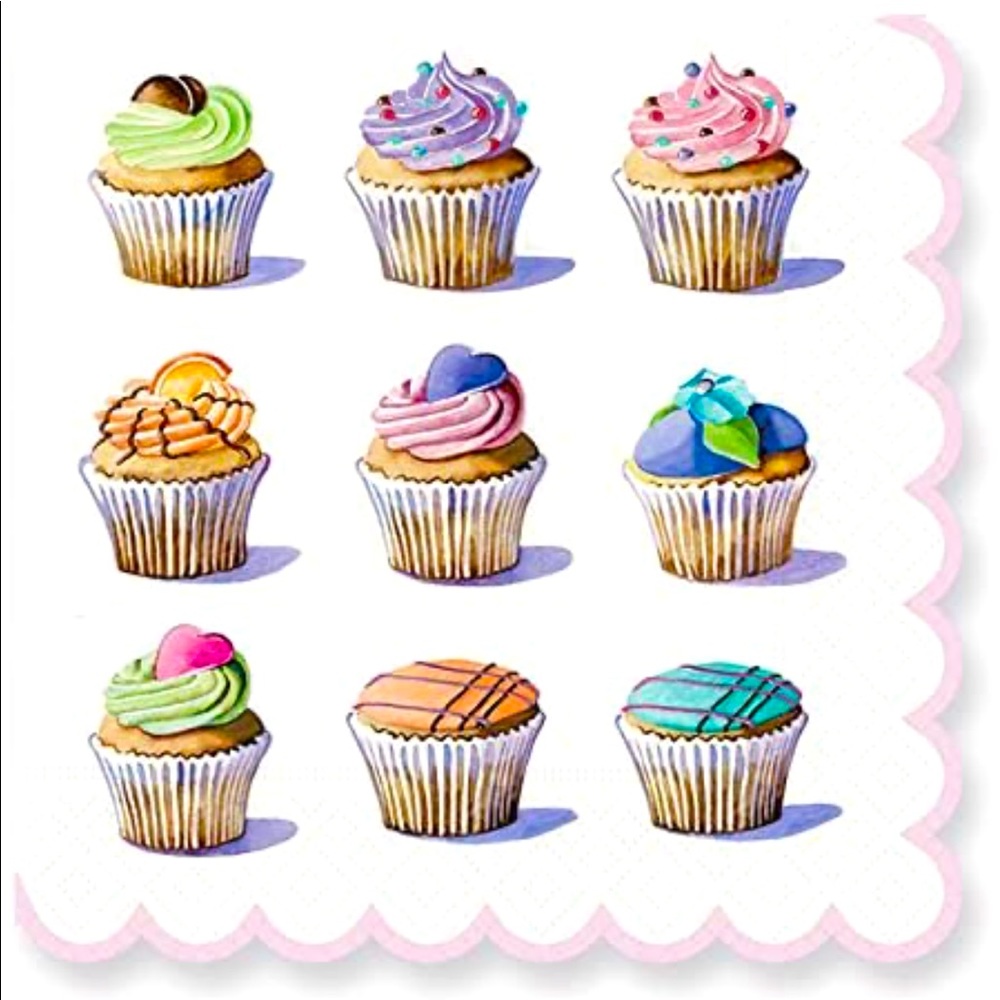 Design Design 20 Cupcake Sparkle Luncheon Napkins